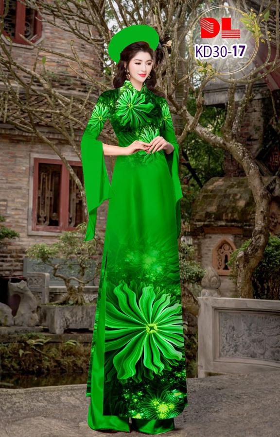 Vải Áo Dài Hoa In 3D AD KD30 20